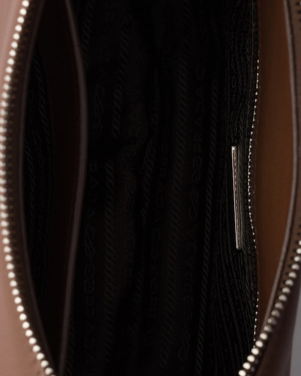 Prada Fold large leather shoulder bag - Palisander Prada Fold large leather shoulder bag - Palisander
