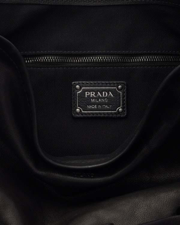 Prada Route 大号皮革手袋 - 黑色 Prada Route 大号皮革手袋 - 黑色