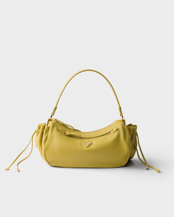 Prada Desiree 小号皮革手袋 - 柑橘黄 Prada Desiree 小号皮革手袋 - 柑橘黄