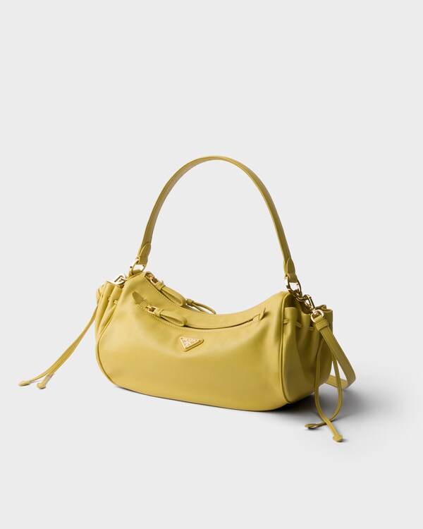 Prada Desiree 小号皮革手袋 - 柑橘黄 Prada Desiree 小号皮革手袋 - 柑橘黄