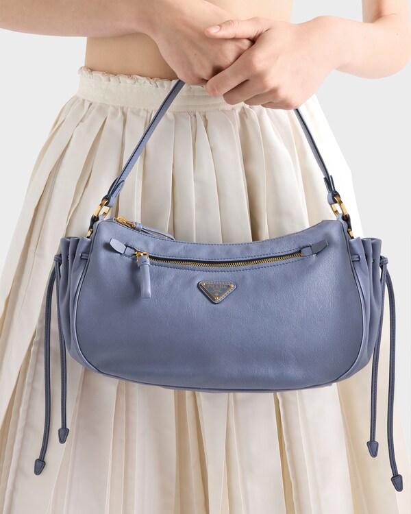 Prada Desiree 小号皮革手袋 - 航天蓝 Prada Desiree 小号皮革手袋 - 航天蓝