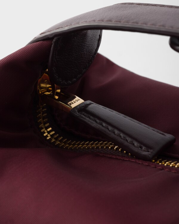 Prada Chérie Re-Nylon mini-bag - Burgundy Prada Chérie Re-Nylon mini-bag - Burgundy