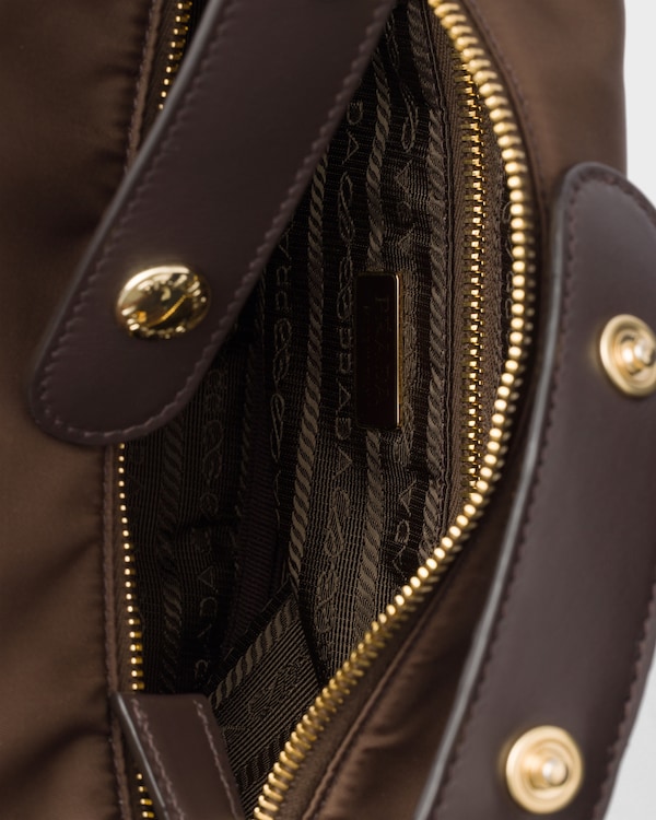 Prada Chérie Re-Nylon mini-bag - Sienna Prada Chérie Re-Nylon mini-bag - Sienna