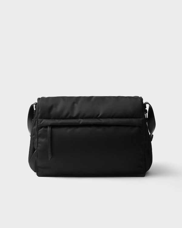 Prada Traveller large padded Re-Nylon shoulder bag - Black Prada Traveller large padded Re-Nylon shoulder bag - Black
