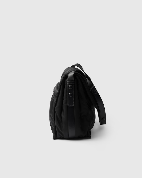 Prada Traveller large padded Re-Nylon shoulder bag - Black Prada Traveller large padded Re-Nylon shoulder bag - Black