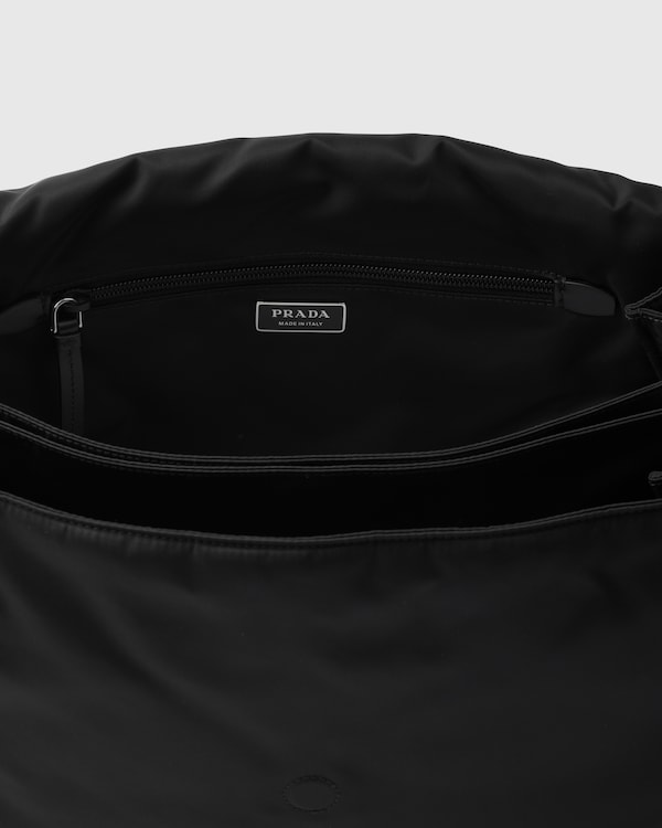Prada Traveller large padded Re-Nylon shoulder bag - Black Prada Traveller large padded Re-Nylon shoulder bag - Black