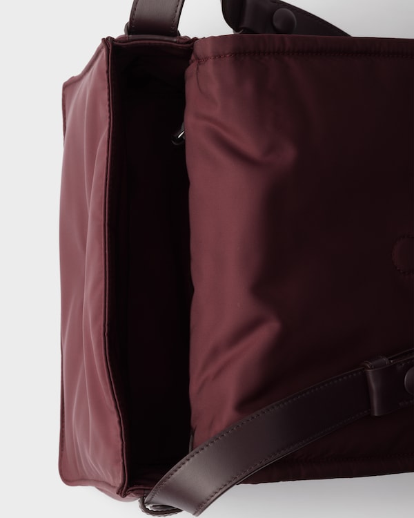 Prada Traveller small padded Re-Nylon shoulder bag - Burgundy Prada Traveller small padded Re-Nylon shoulder bag - Burgundy