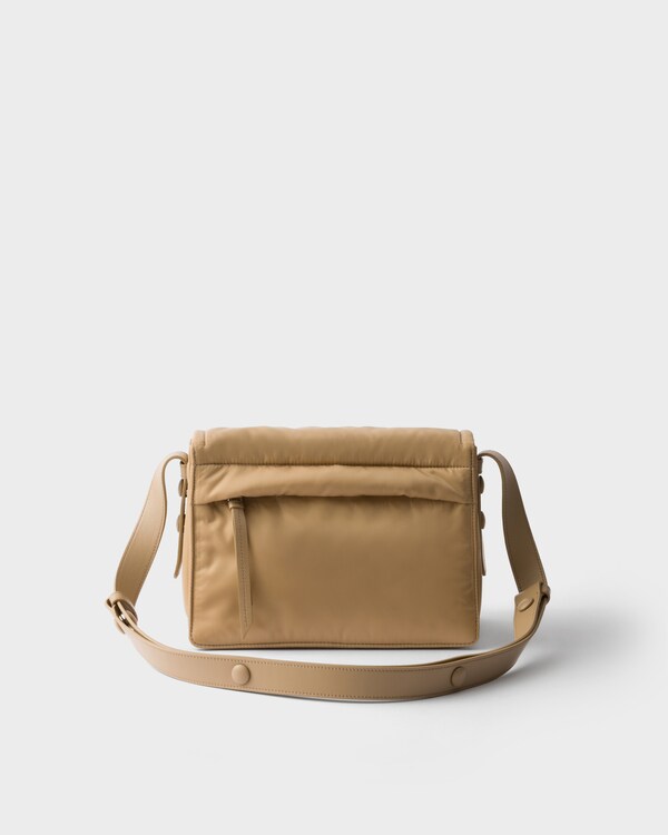 Prada Traveller small padded Re-Nylon shoulder bag - Camel Brown Prada Traveller small padded Re-Nylon shoulder bag - Camel Brown