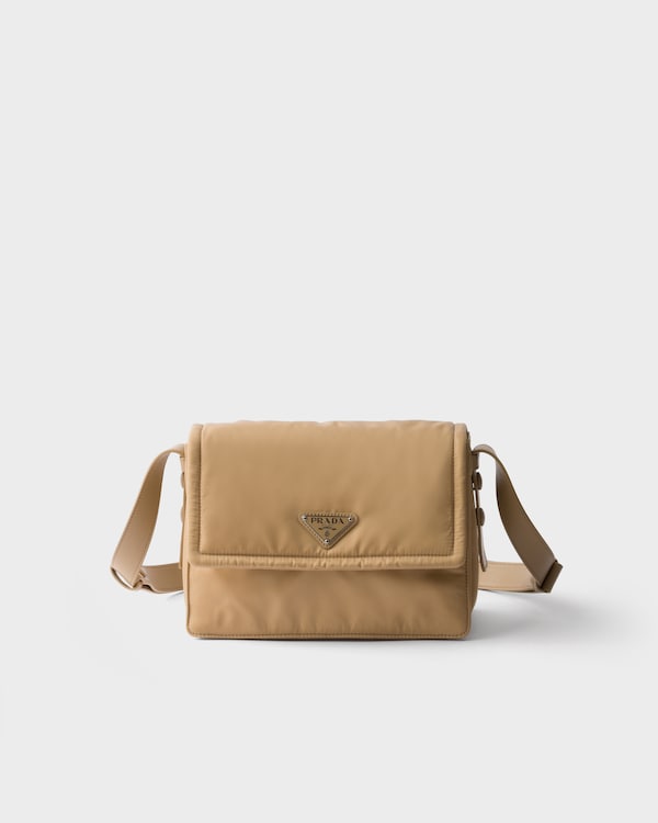 Prada Traveller small padded Re-Nylon shoulder bag - Camel Brown Prada Traveller small padded Re-Nylon shoulder bag - Camel Brown
