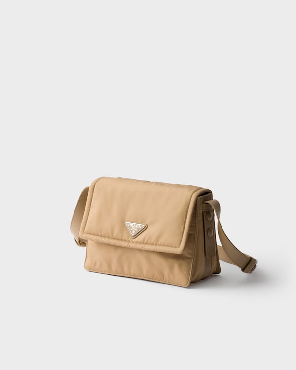 Prada Traveller small padded Re-Nylon shoulder bag - Camel Brown Prada Traveller small padded Re-Nylon shoulder bag - Camel Brown