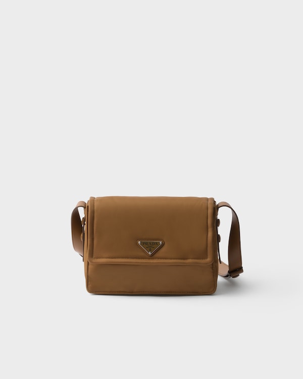 Prada Traveller small padded Re-Nylon shoulder bag - Brandy Prada Traveller small padded Re-Nylon shoulder bag - Brandy