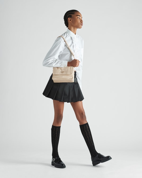 Prada Traveller small padded Re-Nylon shoulder bag - Desert Beige Prada Traveller small padded Re-Nylon shoulder bag - Desert Beige