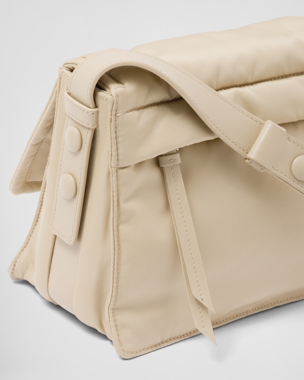 Prada Traveller small padded Re-Nylon shoulder bag - Desert Beige Prada Traveller small padded Re-Nylon shoulder bag - Desert Beige