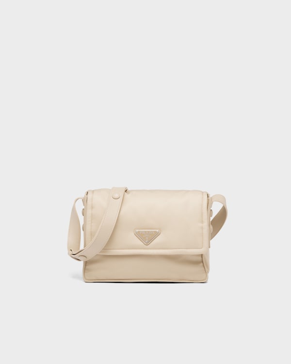Prada Traveller small padded Re-Nylon shoulder bag - Desert Beige Prada Traveller small padded Re-Nylon shoulder bag - Desert Beige