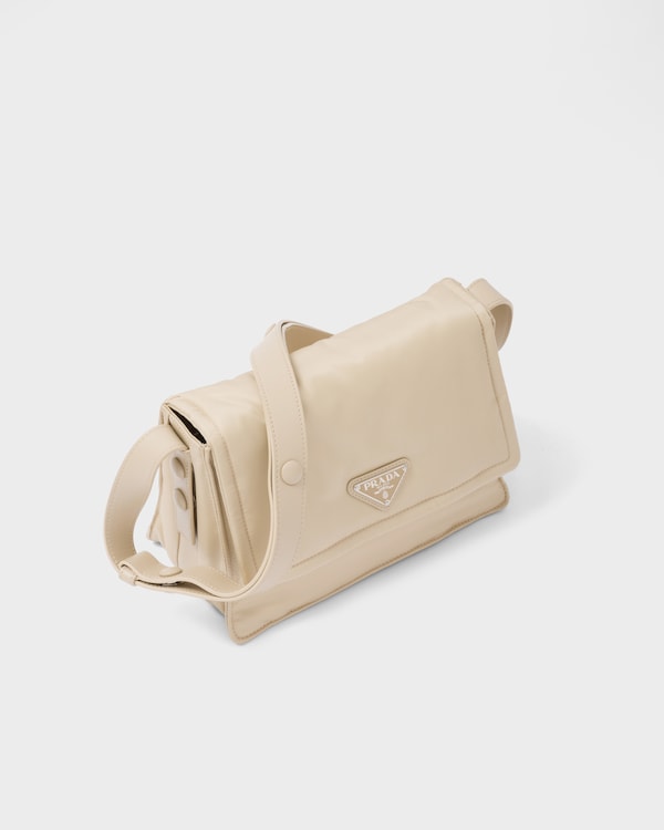 Prada Traveller small padded Re-Nylon shoulder bag - Desert Beige Prada Traveller small padded Re-Nylon shoulder bag - Desert Beige