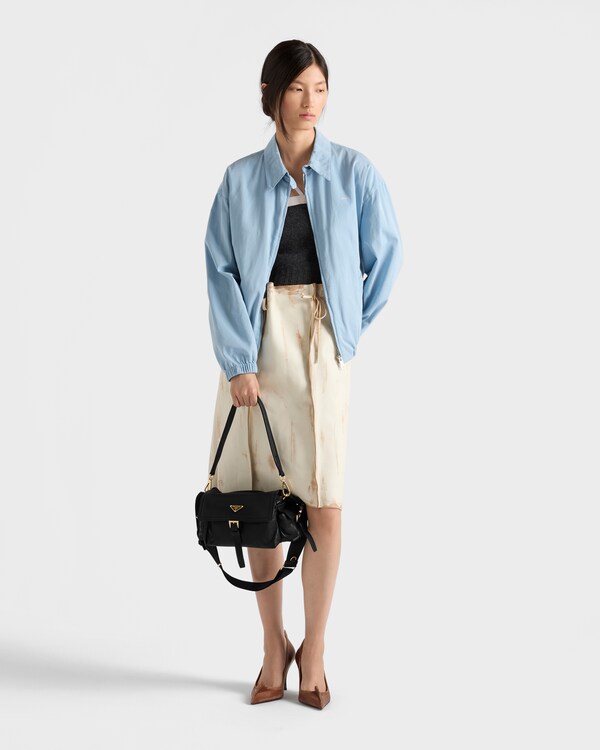 Prada Explore medium nappa leather shoulder bag with flap - Black Prada Explore medium nappa leather shoulder bag with flap - Black