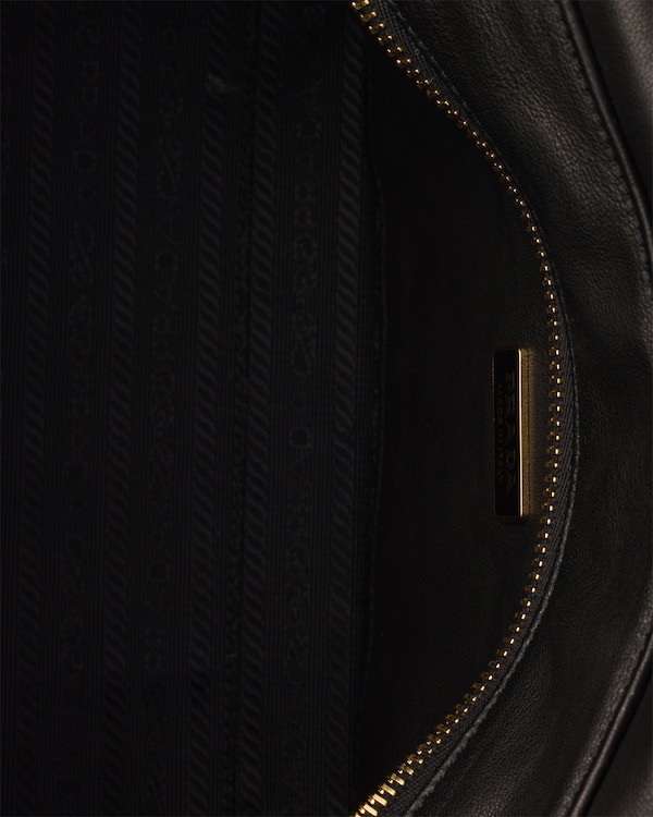 Prada Explore medium nappa leather shoulder bag with flap - Black Prada Explore medium nappa leather shoulder bag with flap - Black