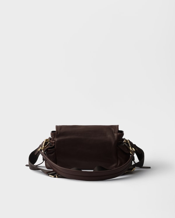 Prada Explore中号Nappa皮革单肩包 - 赭褐色 Prada Explore中号Nappa皮革单肩包 - 赭褐色