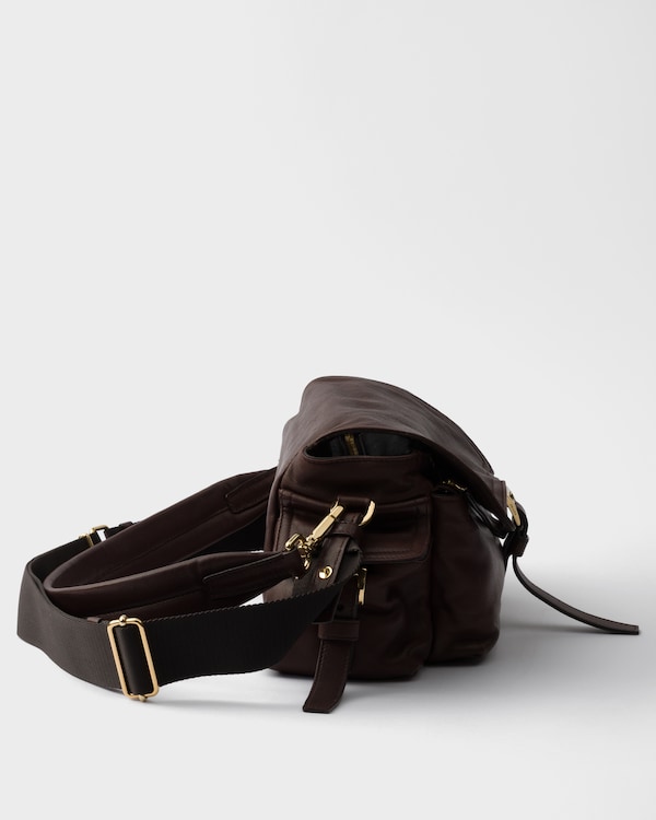 Prada Explore中号Nappa皮革单肩包 - 赭褐色 Prada Explore中号Nappa皮革单肩包 - 赭褐色