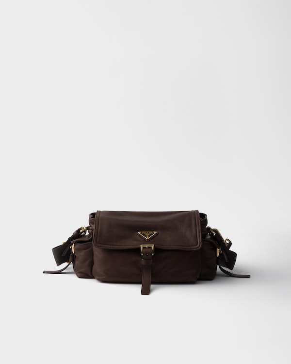 Prada Explore中号Nappa皮革单肩包 - 赭褐色 Prada Explore中号Nappa皮革单肩包 - 赭褐色