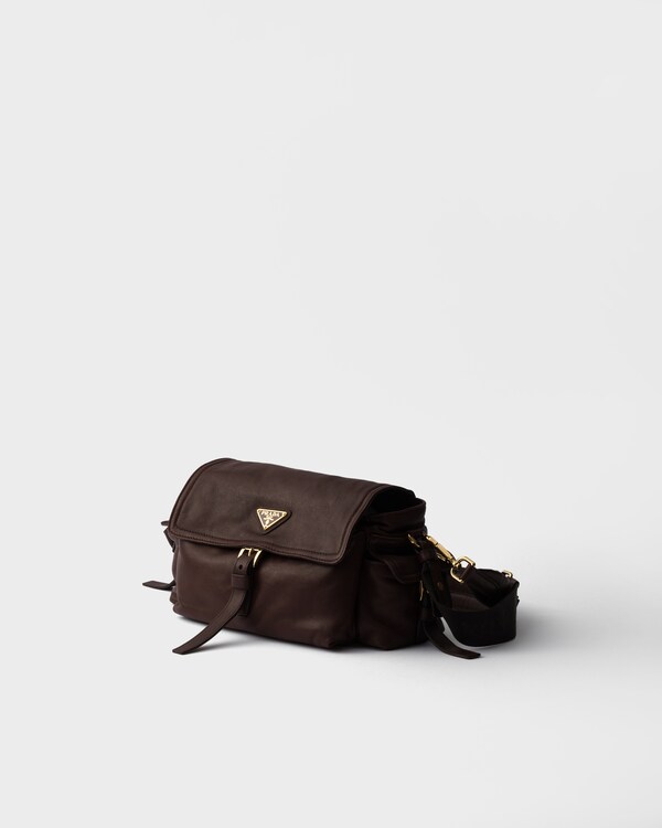 Prada Explore中号Nappa皮革单肩包 - 赭褐色 Prada Explore中号Nappa皮革单肩包 - 赭褐色