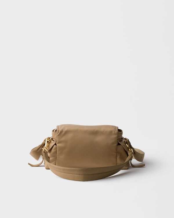 Prada Explore medium Re-Nylon shoulder bag with flap - Camel Brown Prada Explore medium Re-Nylon shoulder bag with flap - Camel Brown