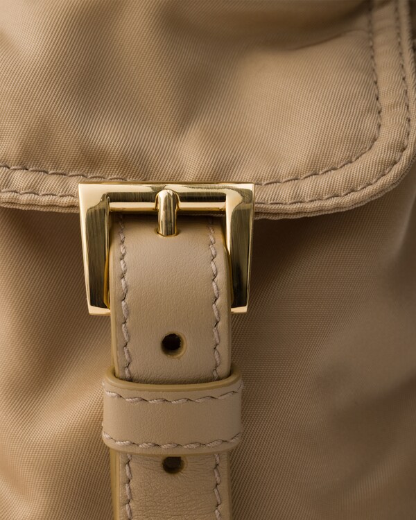 Prada Explore medium Re-Nylon shoulder bag with flap - Camel Brown Prada Explore medium Re-Nylon shoulder bag with flap - Camel Brown