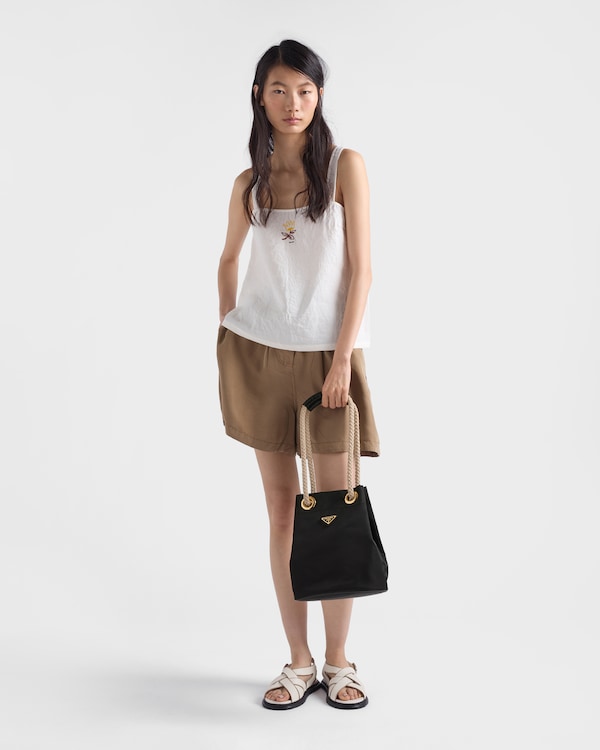 Prada Mariner再生尼龙小号水桶包 - 黑色 Prada Mariner再生尼龙小号水桶包 - 黑色