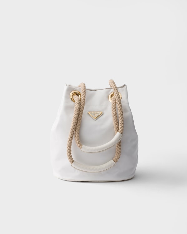 Prada Mariner Re-Nylon small bucket bag - White Prada Mariner Re-Nylon small bucket bag - White