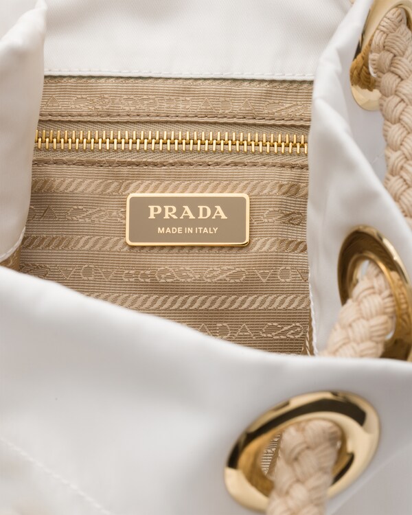 Prada Mariner Re-Nylon small bucket bag - White Prada Mariner Re-Nylon small bucket bag - White