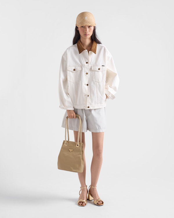 Prada Mariner再生尼龙小号水桶包 - 驼棕色 Prada Mariner再生尼龙小号水桶包 - 驼棕色
