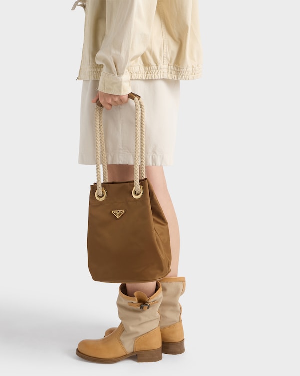 Prada Mariner Re-Nylon small bucket bag - Brandy Prada Mariner Re-Nylon small bucket bag - Brandy