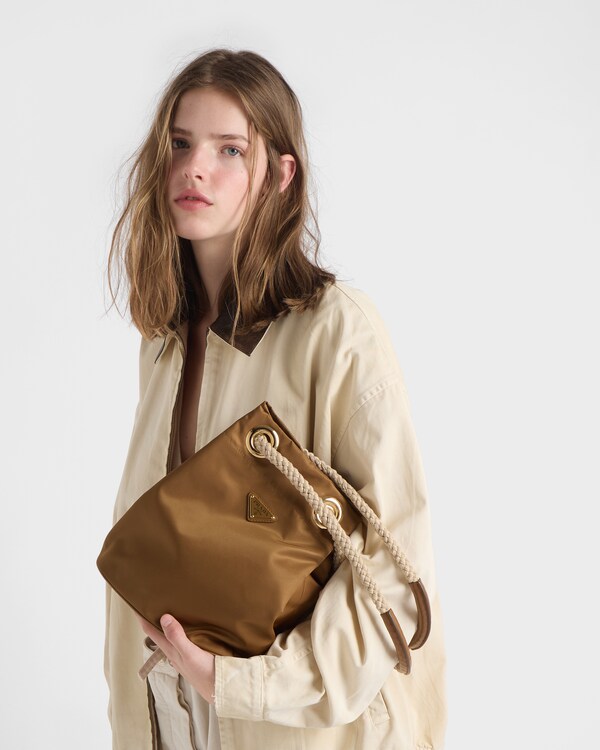 Prada Mariner Re-Nylon small bucket bag - Brandy Prada Mariner Re-Nylon small bucket bag - Brandy