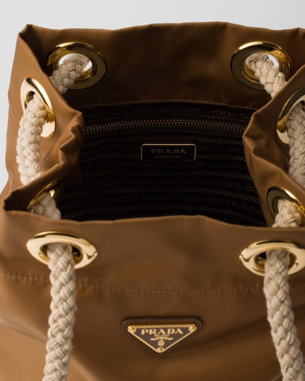 Prada Mariner Re-Nylon small bucket bag - Brandy Prada Mariner Re-Nylon small bucket bag - Brandy