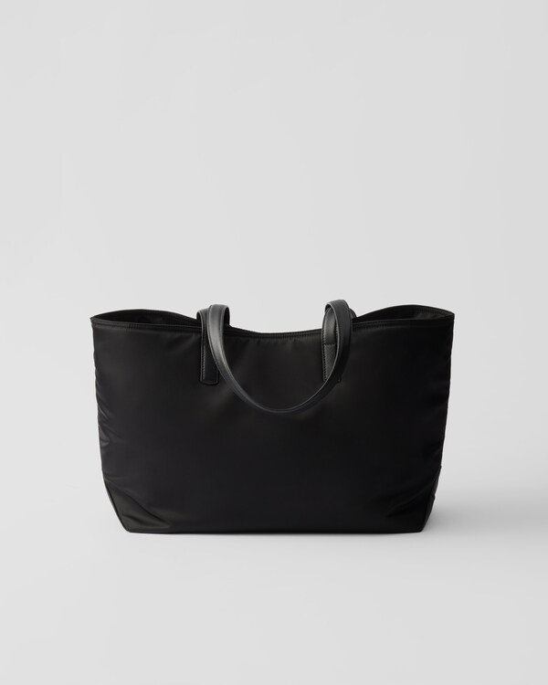 Prada Re-Edition 1978 medium Re-Nylon and Saffiano leather tote bag - Black Prada Re-Edition 1978 medium Re-Nylon and Saffiano leather tote bag - Black