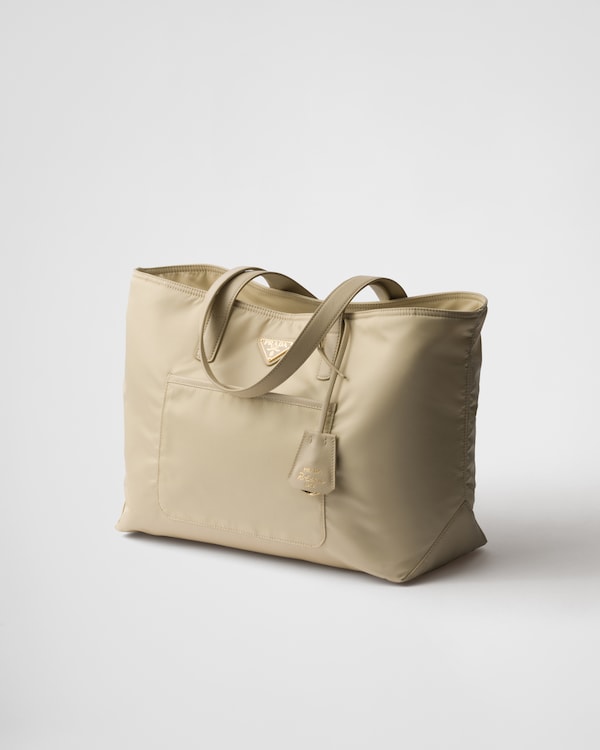 Prada Re-Edition 1978 medium Re-Nylon and Saffiano leather tote bag - Desert Beige Prada Re-Edition 1978 medium Re-Nylon and Saffiano leather tote bag - Desert Beige