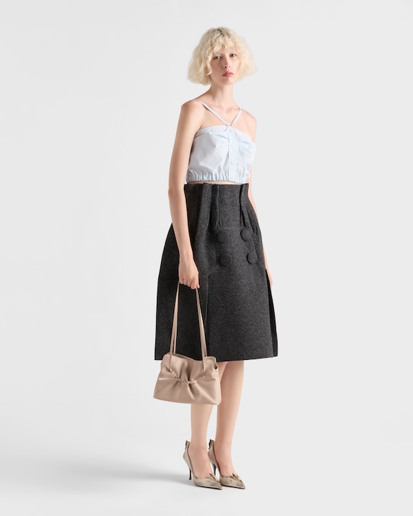 Prada Dada 小号Nappa皮革手袋 - 裸粉色 Prada Dada 小号Nappa皮革手袋 - 裸粉色