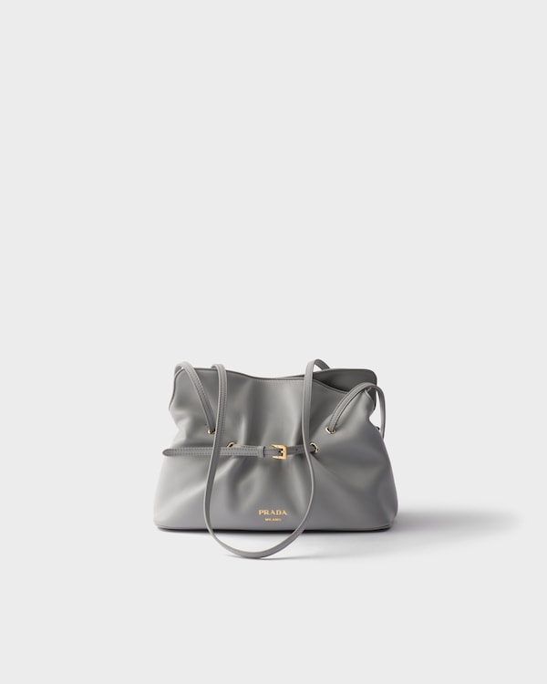 Prada Dada 小号Nappa皮革手袋 - 花岗岩灰 Prada Dada 小号Nappa皮革手袋 - 花岗岩灰