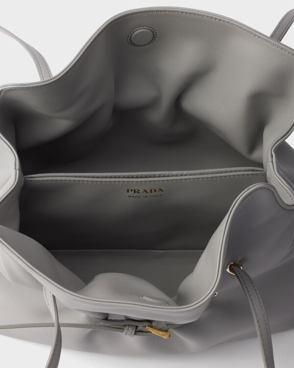 Prada Dada 小号Nappa皮革手袋 - 花岗岩灰 Prada Dada 小号Nappa皮革手袋 - 花岗岩灰