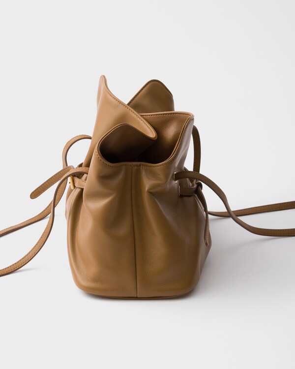 Prada Dada 小号Nappa皮革手袋 - 焦糖色 Prada Dada 小号Nappa皮革手袋 - 焦糖色