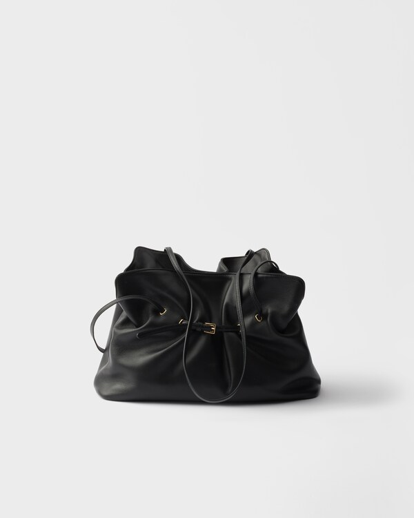 Prada Dada 大号Nappa皮革托特包 - 黑色 Prada Dada 大号Nappa皮革托特包 - 黑色