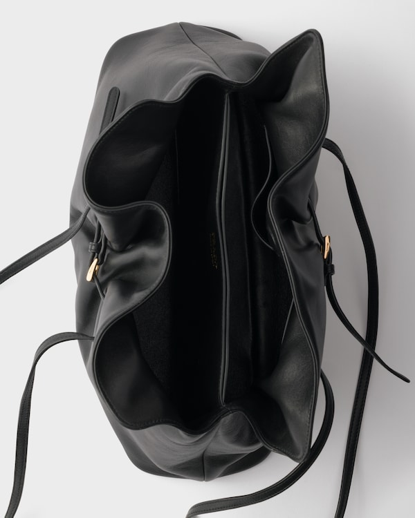 Prada Dada 大号Nappa皮革托特包 - 黑色 Prada Dada 大号Nappa皮革托特包 - 黑色
