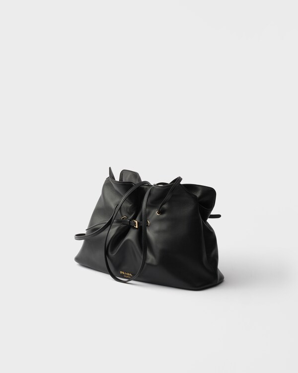Prada Dada 大号Nappa皮革托特包 - 黑色 Prada Dada 大号Nappa皮革托特包 - 黑色