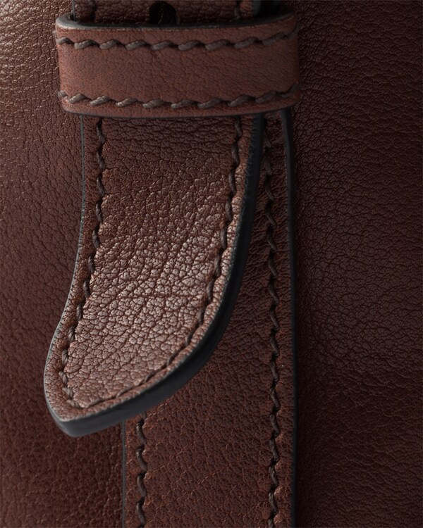 Large leather tote bag - Cocoa Large leather tote bag - Cocoa