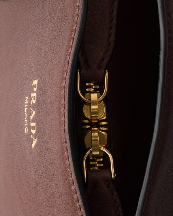 Large leather tote bag - Cocoa Large leather tote bag - Cocoa