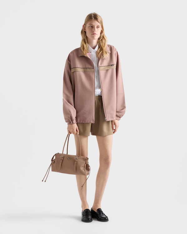Prada Bonnie中号复古皮革托特包 - 豆沙色 Prada Bonnie中号复古皮革托特包 - 豆沙色