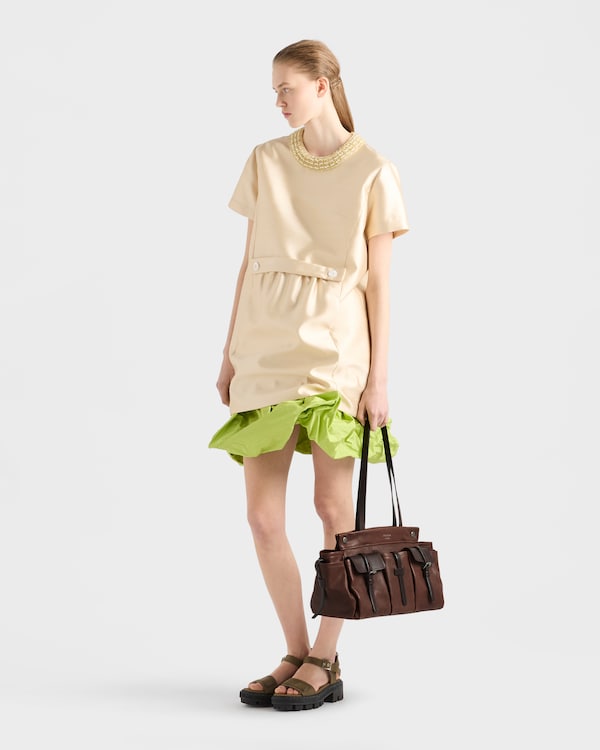 Prada Route large leather tote bag - Cocoa Brown Prada Route large leather tote bag - Cocoa Brown