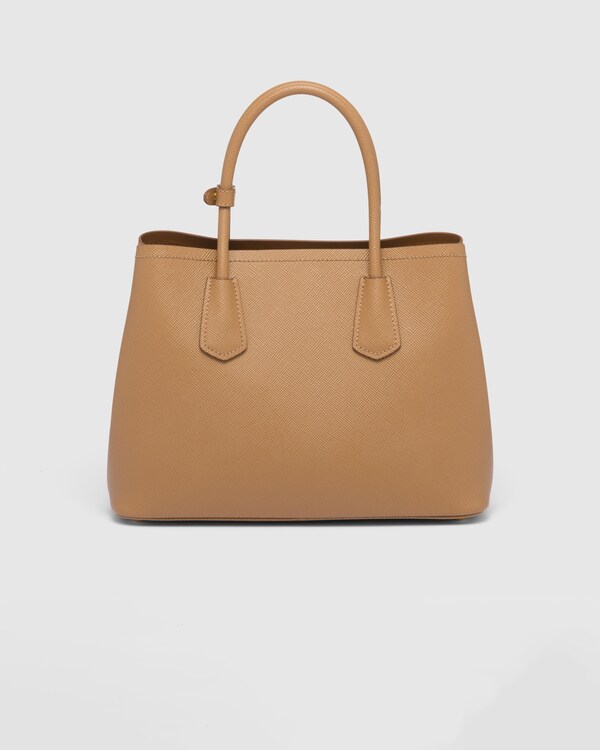 Prada Double medium Saffiano leather bag - Caramel Prada Double medium Saffiano leather bag - Caramel