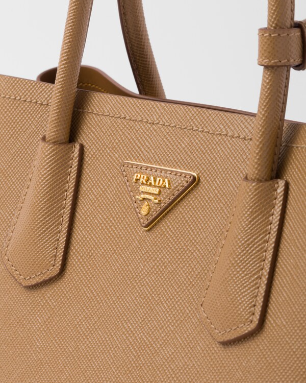 Prada Double medium Saffiano leather bag - Caramel Prada Double medium Saffiano leather bag - Caramel