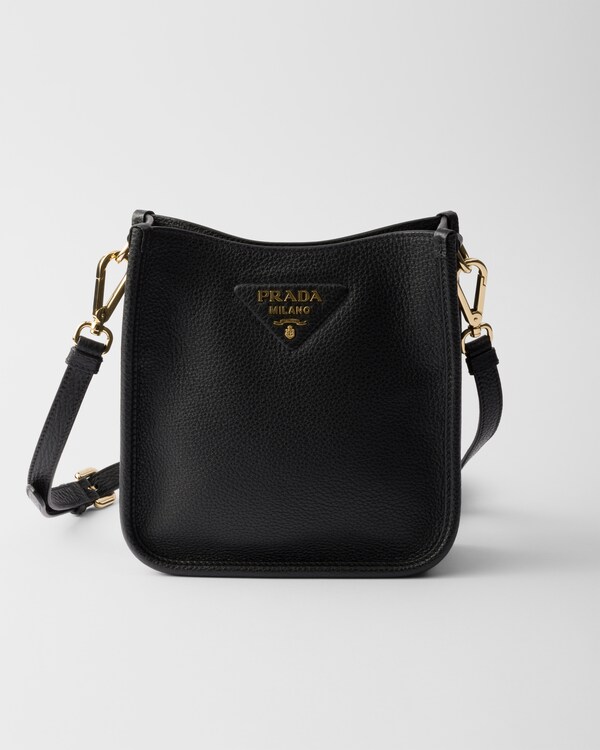 Mini leather shoulder bag - Black Mini leather shoulder bag - Black